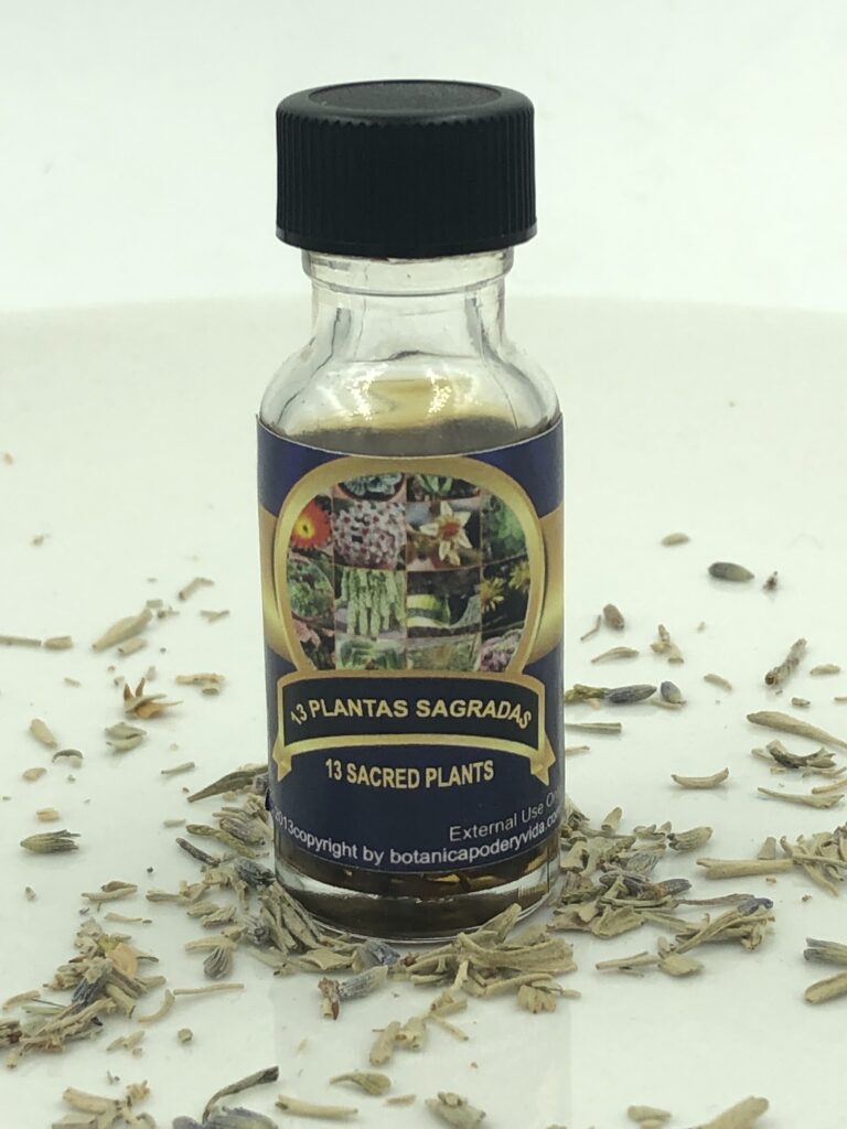 13 Sacred Plants 1 oz. Spiritual Oil – Botánica Poder y Vida