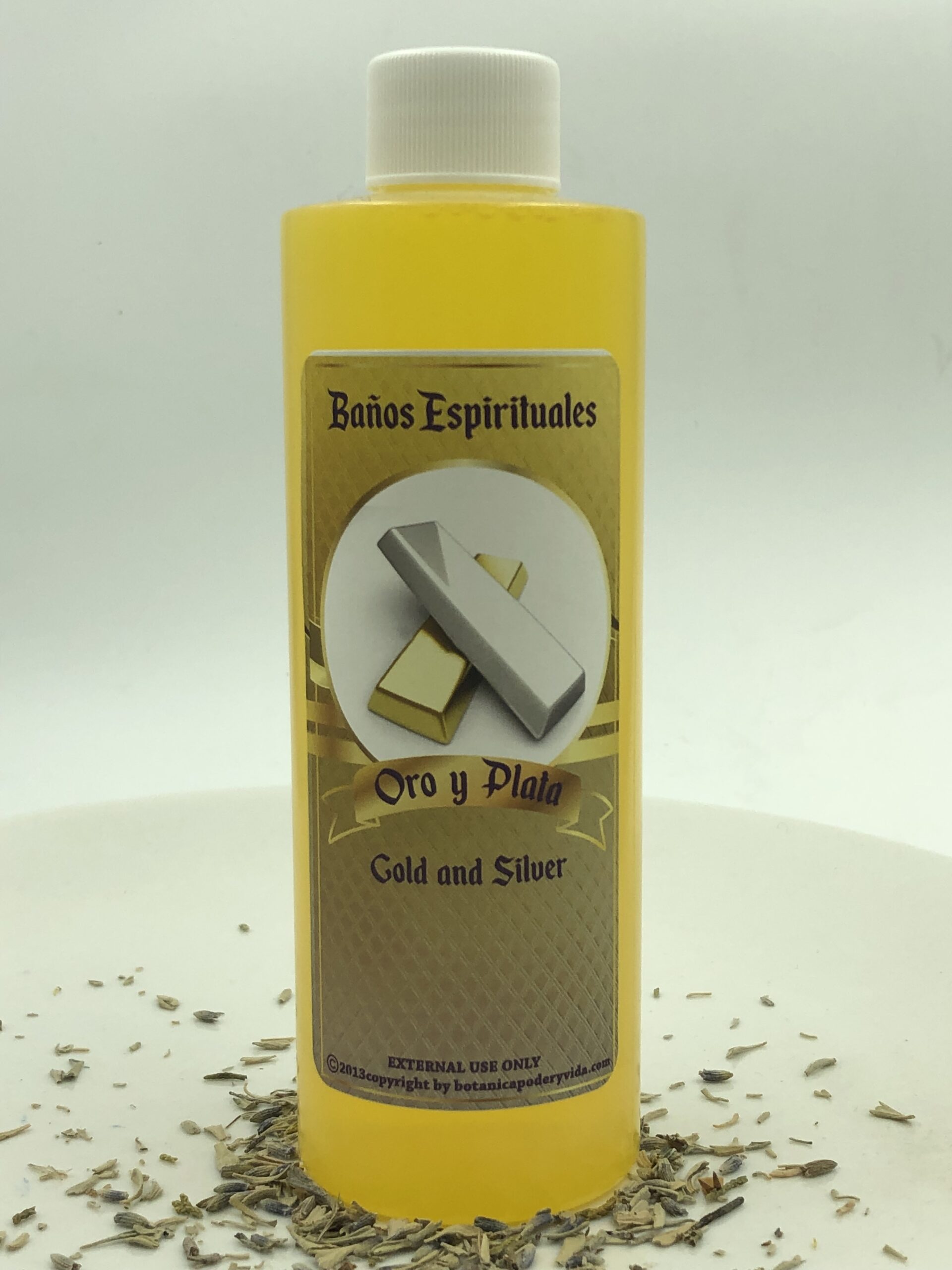 Gold and Silver 8 oz. Spiritual Bath